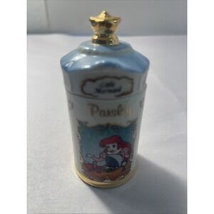 Lenox Walt Disney Spice Jar Set Little Mermaid Parsley Jar Vintage Porcelain
